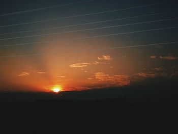 Scenic view of sky at sunset