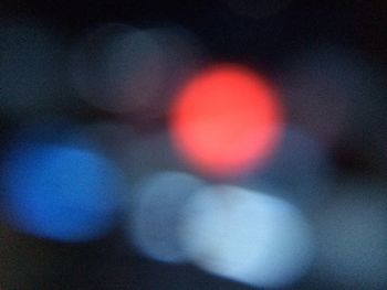 Defocused lights at night