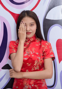 Portrait of a smiling young woman