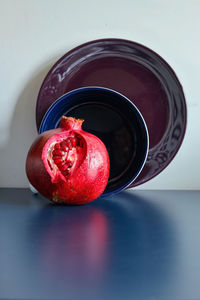 Close-up of apple on table