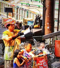 Full frame of woman in store