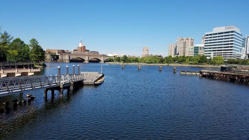 Buildings in distance with waterfront