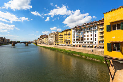 City house by the river in florence