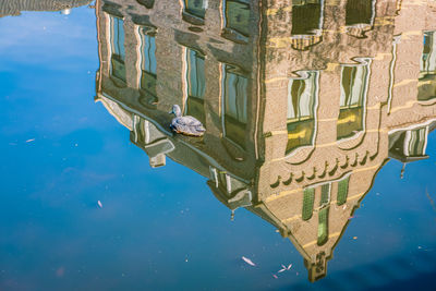 High angle view of a building