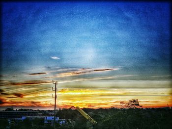 Clouds in sky at sunset