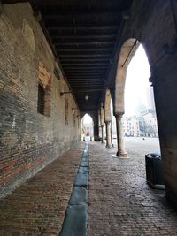 Corridor of old building