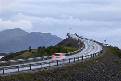 View of car on road