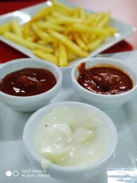 Close-up of food in plate