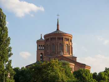 Low angle view of historical building against sky