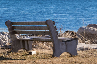 Old bench in park