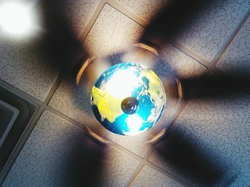 Close-up of illuminated lamp