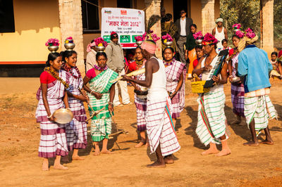 Group of people standing outdoors