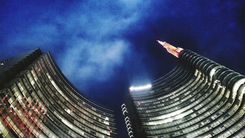Low angle view of built structure against clear sky