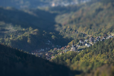 Aerial view of townscape