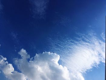 Low angle view of clouds in sky