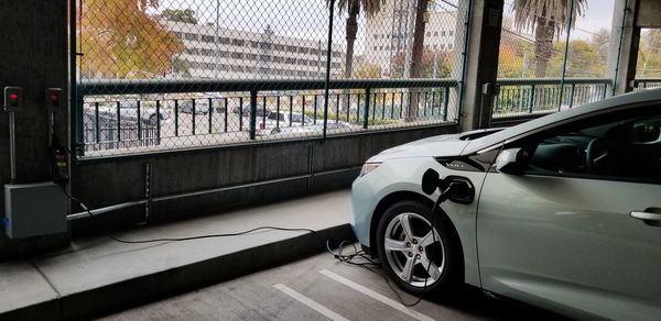 Car on street in city