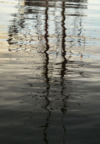 Reflection of sky on water