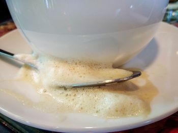 Close-up of coffee in cup