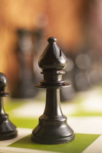 Close-up of chess pieces