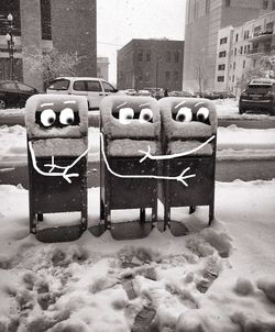 View of snow covered landscape