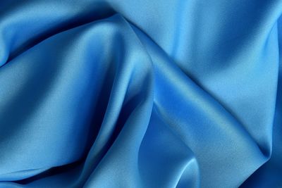 Full frame shot of blue fabric