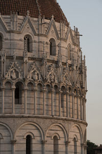 Low angle view of building against clear sky