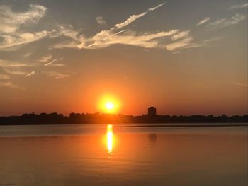 Scenic view of sunset sky