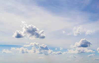 Low angle view of clouds in sky