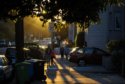 City street at night