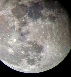 Close-up of moon in sky at night