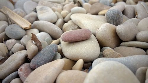 Full frame shot of pebbles