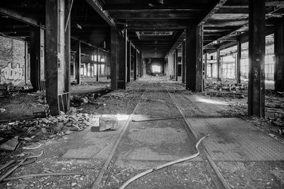 Interior of abandoned building