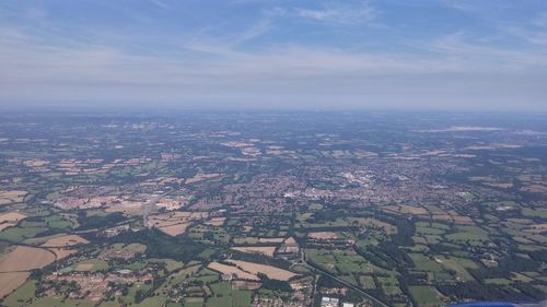 Aerial shot of landscape