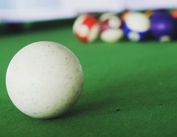 Close-up of ball on table