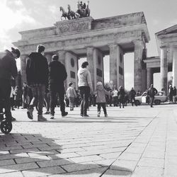 People at brandenburg gate