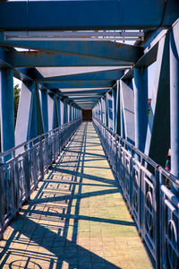 Empty footbridge