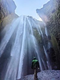 Man versus nature, adventure hiking