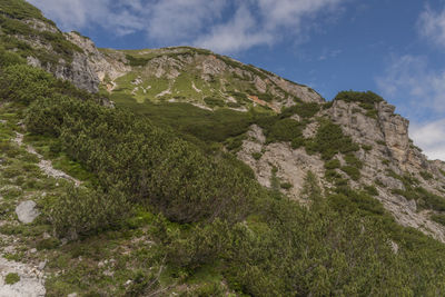 Scenic view of rocky mountains against sky