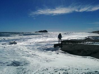 Scenic view of sea against sky