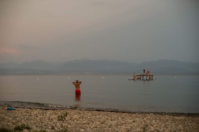 Scenic view of sea against sky