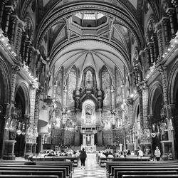 Interior of church