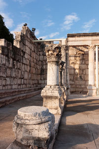 Low angle view of historical building