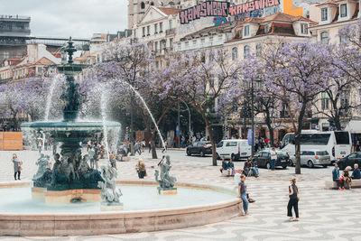 People on street