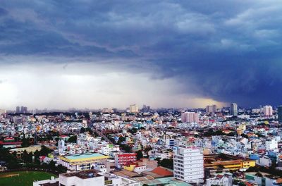 Cityscape against sky