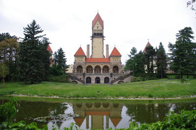 View of building against cloudy sky