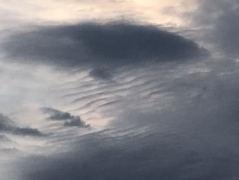 Low angle view of clouds in sky