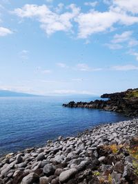 Scenic view of sea against sky