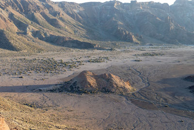 Scenic view of landscape and mountains