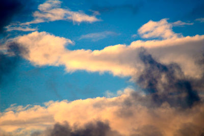 Low angle view of clouds in sky
