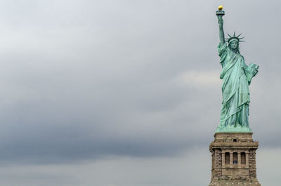 Low angle view of a statue